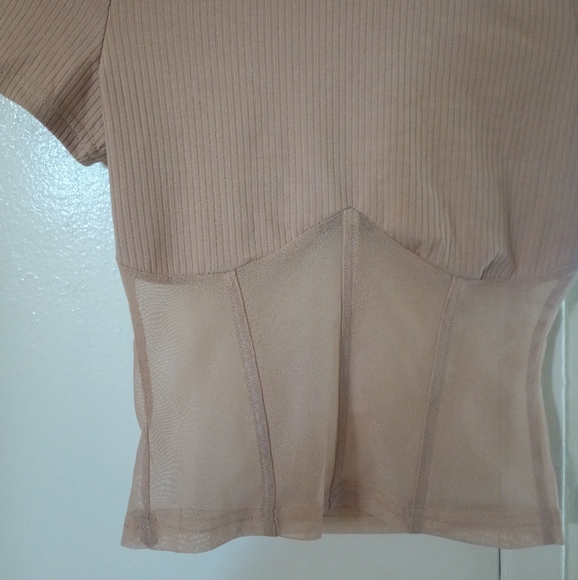 Sheer Corset Baby Tee - Picture 2 of 5